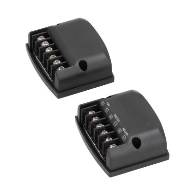1 Pair Loudspeaker Frequency Divider, Car 2 Way Speaker Frequency Divider 12V 60W High Capacitors Black Universal