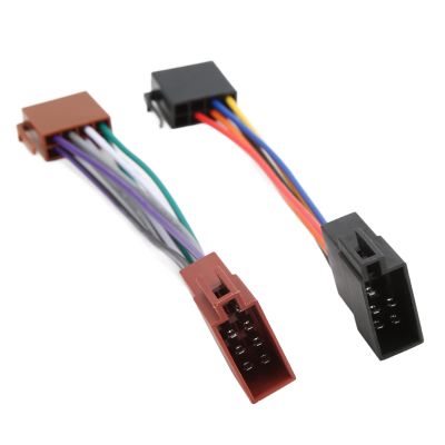 Radio Harness Adapter, ISO Radio Wire Connector Wiring Harness Adapter Plug Male to Female 16 Pin ISO Female Receiver Cable