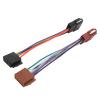 Radio Harness Adapter, ISO Radio Wire Connector Wiring Harness Adapter Plug Male to Female 16 Pin ISO Female Receiver Cable view 2