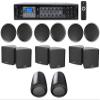 Rockville Bundle RCS350-6 Amplifier Bundle with (2) JBL Control 65 P/T Pendant Speakers, (6) Cube Swivel Wall Mount Speakers, (6) CC65T Ceiling Speaker (15 Items) view 1