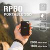 PNY RP60 1TB Portable SSD - Up to 2000MB/s, USB-C, USB 3.2 Gen2x2 - Rugged, IP65 Rated, Water/Dust/Drop Resistant - For Photos, Videos, Gaming and more - External Solid-State Drive - PSD0CS3060-1TB-RB view 2