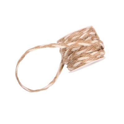 Jute Burlap Ribbon Roll 5m for Crafts and Mason Jars