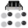 Rockville BluTube SG Bundle: Tube Home Theater Stereo Receiver with Bluetooth, (4) Pairs HC655-16 6.5" in-Ceiling Speakers 16 Ohm, 8 Items view 1