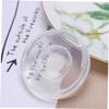 DOITOOL 4pcs Transparent Silicone Cord Winder Adhesive Earphone Cable Organizer for Tidy Home Office Use Removable Round Storage Rack Easy to Install and Reusable view 3