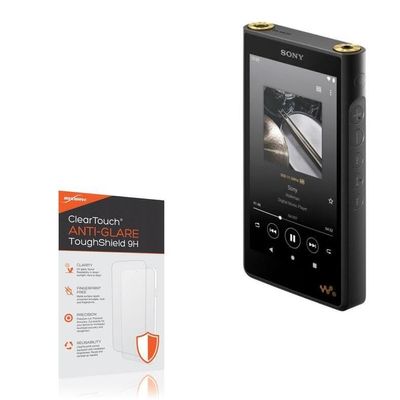 BoxWave Screen Protector Compatible with Sony Walkman (NW-WM1AM2) - ClearTouch Anti-Glare ToughShield 9H (2-Pack), Anti-Glare 9H Tough Flexible Film Screen Protector