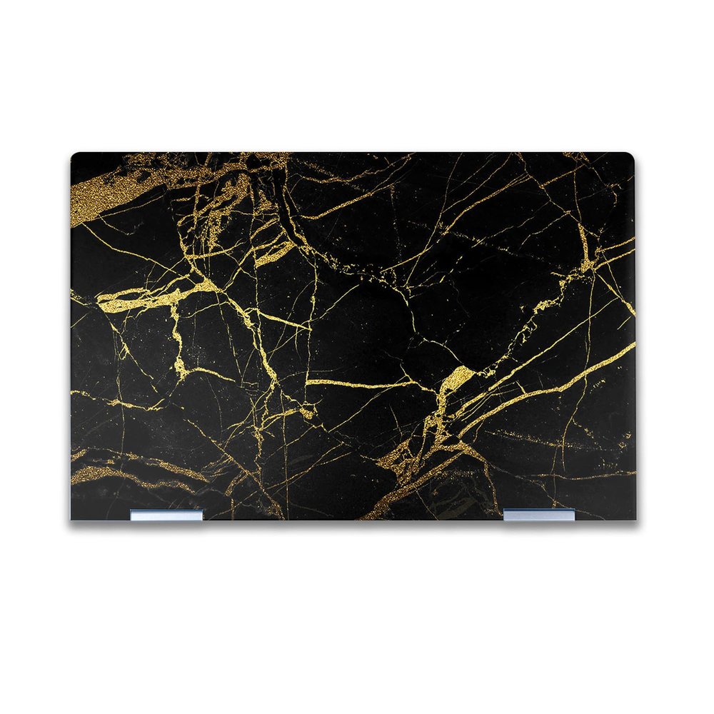Laptop Skin Compatible with HP Envy x360 14 (2023) - Black Gold Marble - Premium 3M Vinyl Protective Wrap Decal Cover - Easy to Apply | Crafted in The USA by MightySkins