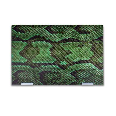 Carbon Fiber Laptop Skin Compatible with HP Envy x360 14 (2023) - Green Serpent - Premium 3M Vinyl Protective Wrap Decal Cover - Easy to Apply | Crafted in The USA by MightySkins