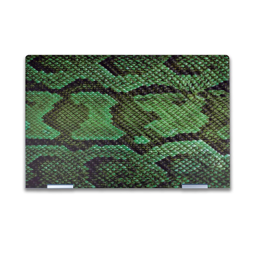 Carbon Fiber Laptop Skin Compatible with HP Envy x360 14 (2023) - Green Serpent - Premium 3M Vinyl Protective Wrap Decal Cover - Easy to Apply | Crafted in The USA by MightySkins