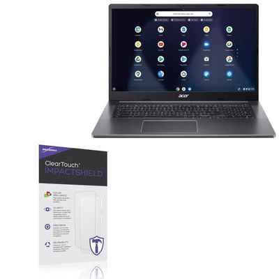 BoxWave Screen Protector Compatible with Acer Chromebook 317 (CB317-1HT) - ClearTouch ImpactShield (2-Pack), Impenetrable Screen Protector Flexible Film