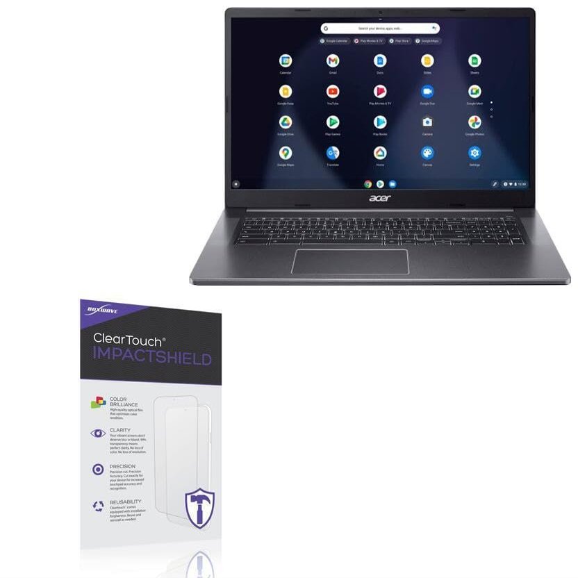 BoxWave Screen Protector Compatible with Acer Chromebook 317 (CB317-1HT) - ClearTouch ImpactShield (2-Pack), Impenetrable Screen Protector Flexible Film