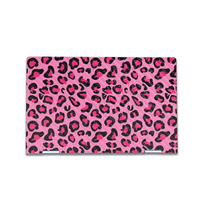 Carbon Fiber Laptop Skin Compatible with HP Envy x360 15 (2023) - Pink Leopard - Premium 3M Vinyl Protective Wrap Decal Cover - Easy to Apply | Crafted in The USA by MightySkins