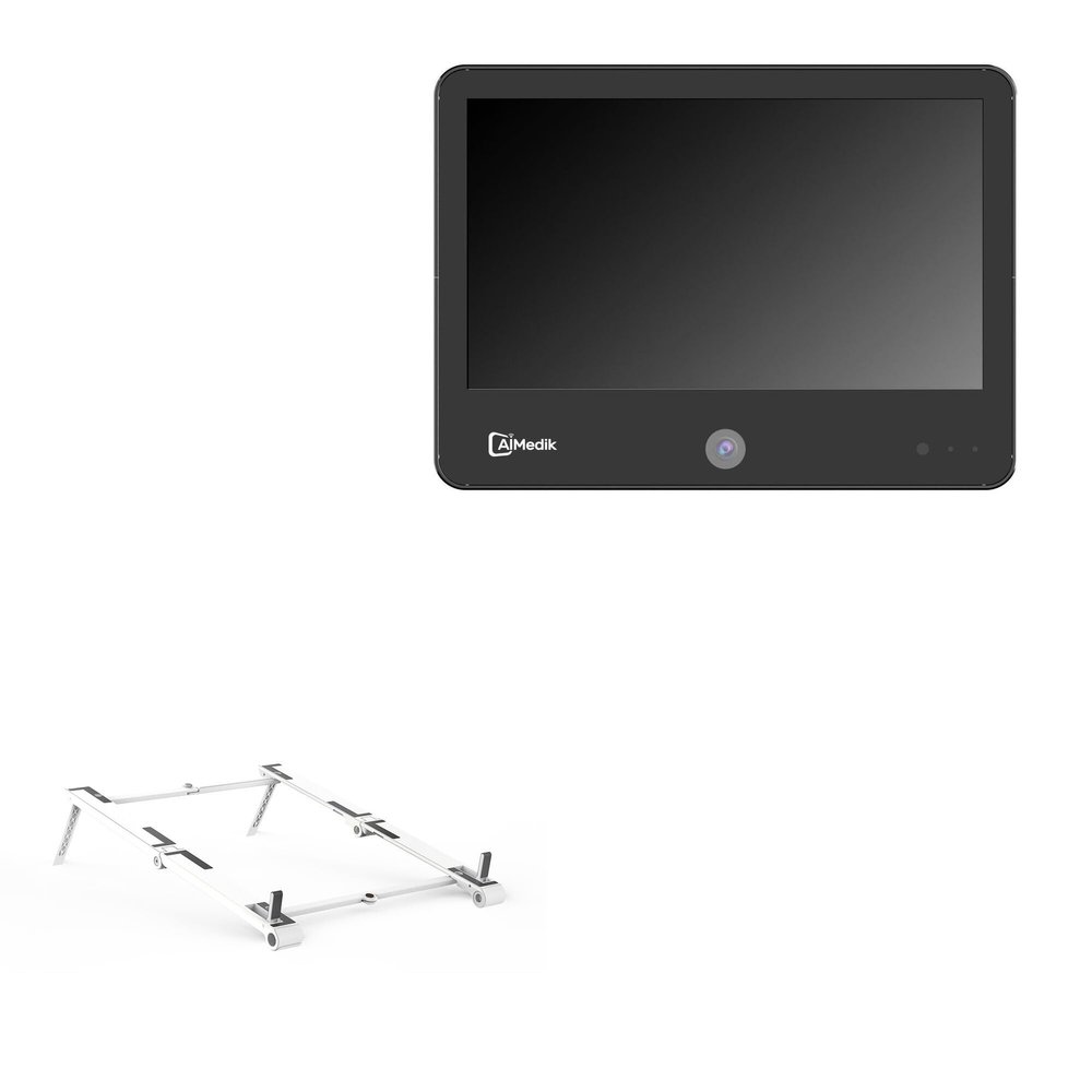 BoxWave Stand and Mount Compatible with Geekland GKIPV1330 (13.3 in) - Pocket Aluminum Stand 3-in-1, Portable Multi Angle Viewing Riser - Metallic Silver