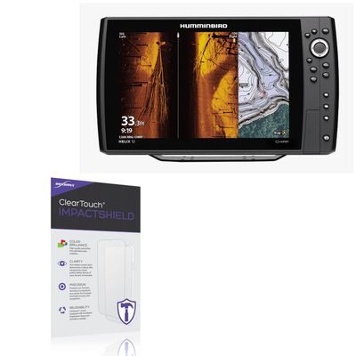 BoxWave Screen Protector Compatible with Humminbird Helix 12 G3N - ClearTouch ImpactShield (2-Pack), Impenetrable Screen Protector Flexible Film