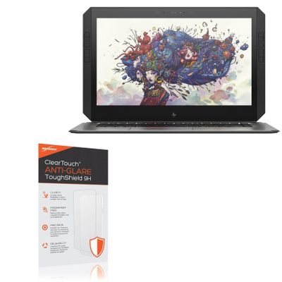 BoxWave Screen Protector Compatible with HP ZBook x2 - ClearTouch Anti-Glare ToughShield 9H (2-Pack), Anti-Glare 9H Tough Flexible Film Screen Protector