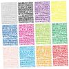 TEHAUX 12sheets Vinyl Letter Number Stickers DIY Alphabet Number Decals Standard Font for Laptop Mailbox Decor view 1