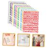 TEHAUX 12sheets Vinyl Letter Number Stickers DIY Alphabet Number Decals Standard Font for Laptop Mailbox Decor view 2