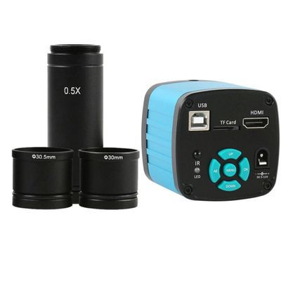 Joebo Microscope Kit 2K 4K 1080P 34MP 38MP 48MP 55MP USB Type-C Industrial Digital Video Microscope Camera+0.5X C Mount Adapter Microscope Lens Adapters (Color : 48MP 4K 2K HDMI USB)