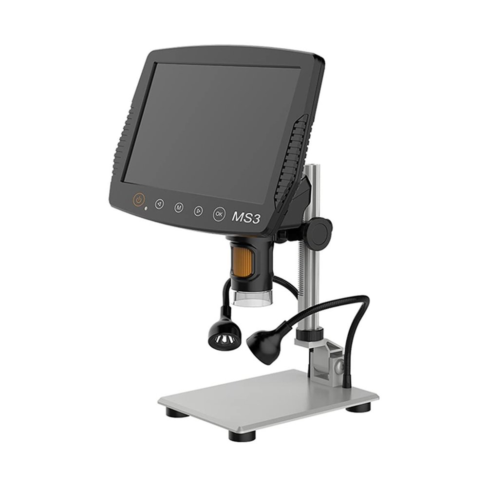 JOEBO Microscope Kit 1000X 9-inch Microscope, with Alloy Stand Microscope Lens Adapters