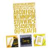 TEHAUX 12sheets Self-Adhesive Alphabet and Number Stickers Decorative Letters for DIY Projects Foil Letters for Home Classroom Art Crafts view 3