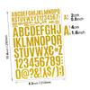 TEHAUX 12sheets Self-Adhesive Alphabet and Number Stickers Decorative Letters for DIY Projects Foil Letters for Home Classroom Art Crafts view 4