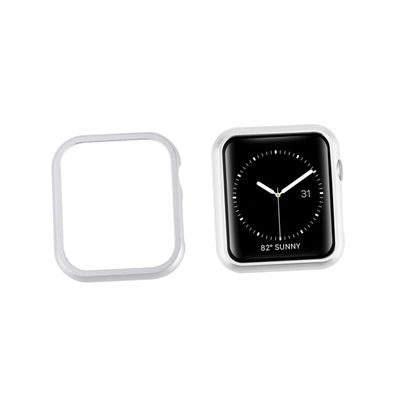 BRIGHTFUFU Aluminum Alloy Metal Frame Protective Case for Watch Series Stylish Plating Shell with Full Protection Easy to Install Compatible with All Buttons and Sensors Silver