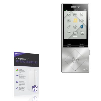 BoxWave Screen Protector Compatible with Sony NWZ-A17 - ClearTouch ImpactShield (2-Pack), Impenetrable Screen Protector Flexible Film