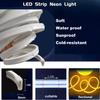 TiTiToo 5M 12V White Neon LED Strip LightsDC 600 SMD2835 LEDs Waterproof for Home Decoration.(Includes Power Adapter) view 3