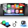 [2+64G] Android 13 Car Radio for BMW 5 Series X5 E39 E53 M5 1996-2006 - Wireless Carplay and Android Auto - 9 Inch Touchscreen Car Stereo with 28 UI Themes/GPS/WiFi + AHD Backup Camera view 1