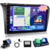 [4+64G] NHOPEEW Car Radio for Mazda 3 2004-2009 with Wireless Carplay and Android Auto - 9 Inch 1280 * 720 IPS Touchscreen Android Car Stereo - DSP 32EQ / GPS/WiFi/SWC/Bluetooth + AHD Backup Camera view 1