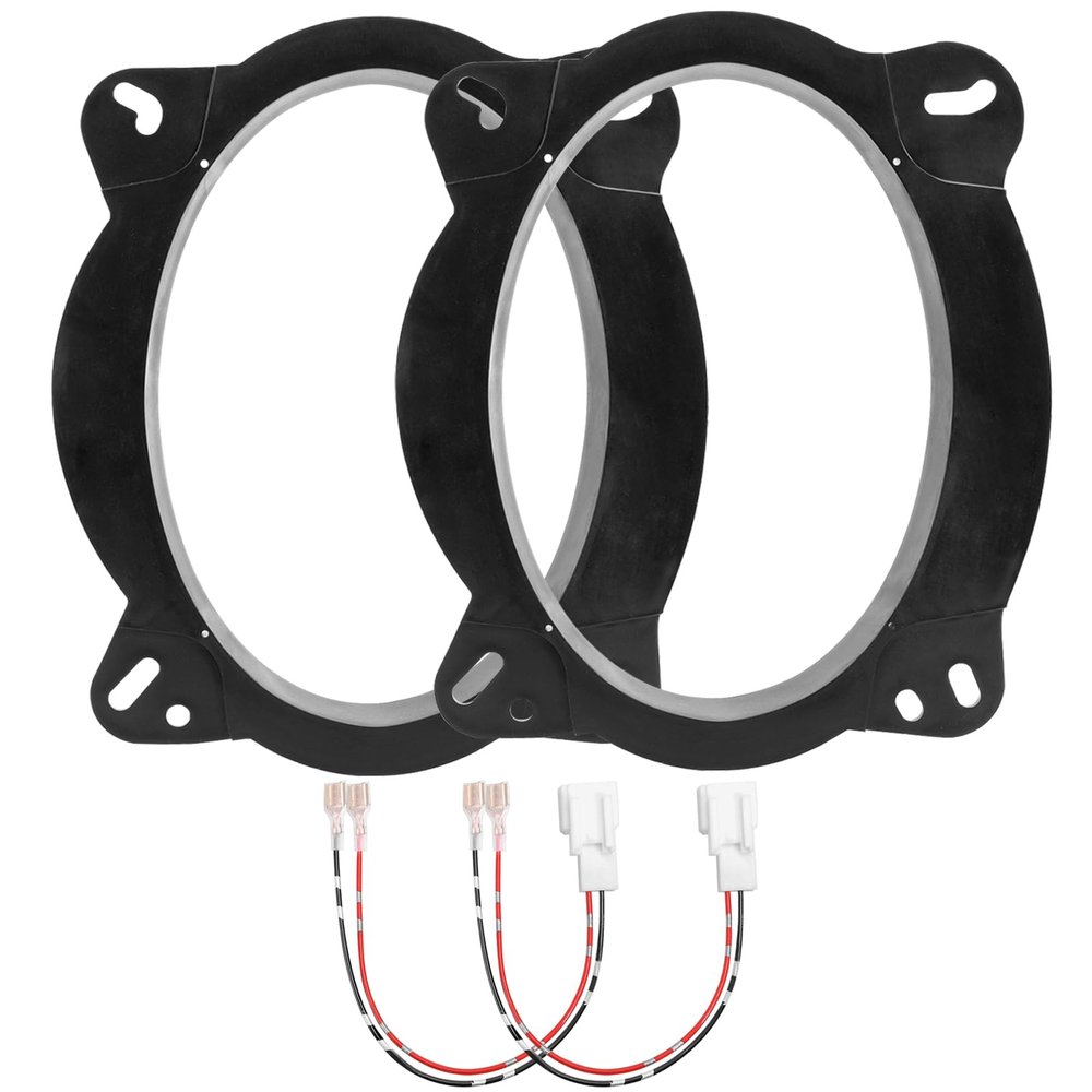 AICARS 6" x 9" Front Door Speaker Spacer Compatible with Toyota 4 Runner/Avalon/Highlander/Prius/Sequoia/Tacoma/Tundra/Venza 2 Speaker Spacer Covers with 2 Wiring Harness