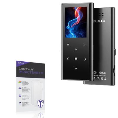 BoxWave Screen Protector Compatible with ZOOAOXO M600 MP3 Player - ClearTouch ImpactShield (2-Pack), Impenetrable Screen Protector Flexible Film