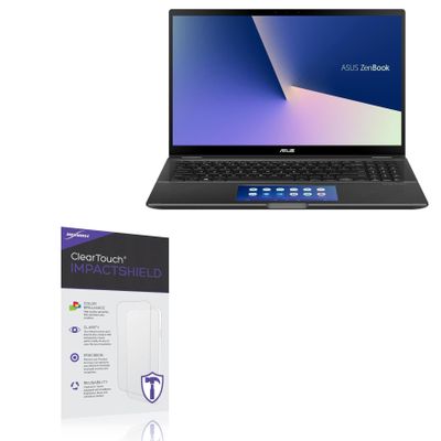 BoxWave Screen Protector Compatible with ASUS ZenBook Flip 15 UX563FD - ClearTouch ImpactShield (2-Pack), Impenetrable Screen Protector Flexible Film