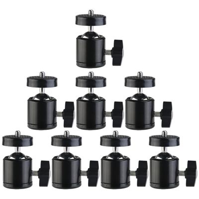 Vaguelly 8pcs Tripod Ball Heads Rotating Camera Ball Mount Compact Lightweight Metal Design Screw for Photographers The Go