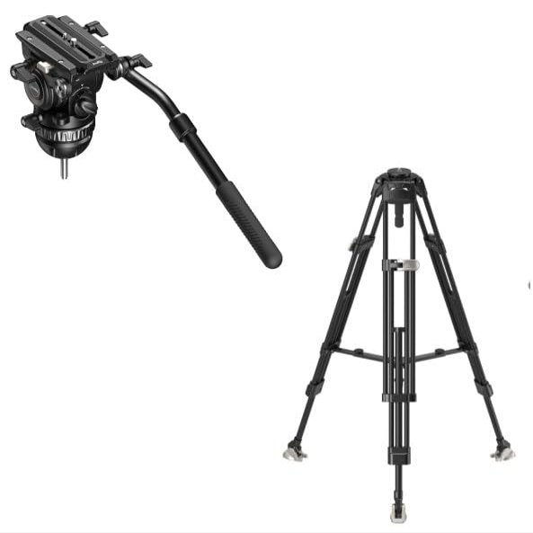 SmallRig FreeBlazer Heavy-Duty Carbon Fiber Tripod and PH8 Professional Fluid Video Head