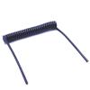 Spring Telescopic Spiral Cable Spring Telescopic Spiral Cable 4 Core Spring Telescopic Wire Spiral Cable 24AWG0.2mm 20AWG0.5mm 17AWG1.0mm 14AWG2.0mm Stretchable Extension Wire Stretch 3.7 meters 4-cor view 4