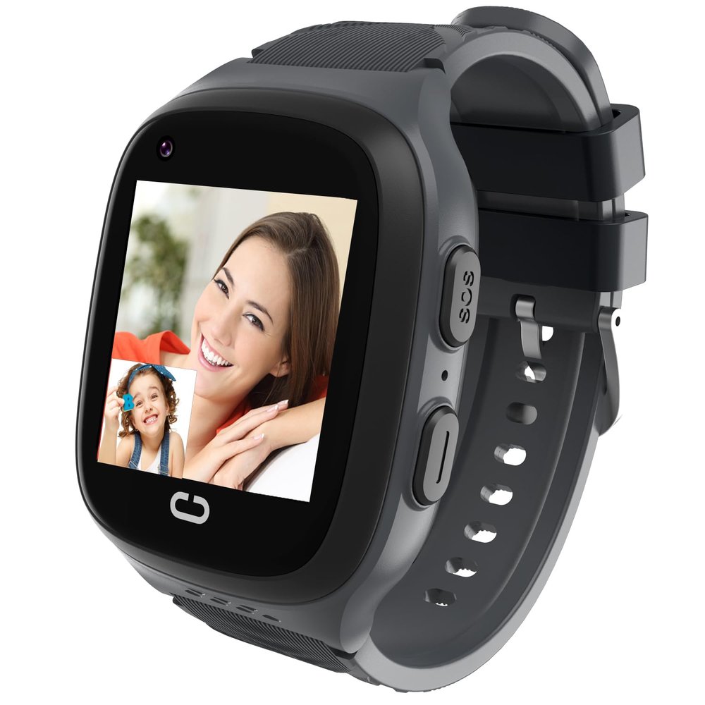 4G Kids Smart Watch GPS Tracker - Smartwatch with Two Way Call Video Calling Games Voice Chat SOS School Mode Pedometer Geo-Fence Touch Screen Alarm Clock Smartwatches for Boys Girls