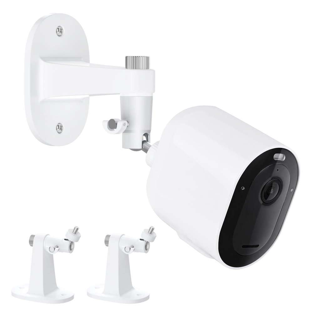 2Pack Adjustable Mount for Arlo Essential 2K Indoor/Outdoor(2nd Generation), for Arlo Pro 5S/Pro 4/Pro 3/Pro 2/Pro/Arlo Ultra2/Ultra/Arlo Essential Spotlight Camera, No-Drill Security Wall Mount