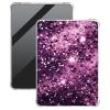 BFDHGQZC Purple Leopard Print Glitter Clear Case for Kindle Fire HD 8 & 8 Plus Tablet (12th Generation-2024/2022 Release) 8" Tablet Lightweight Transparent TPU Shockproof Protective Cover view 1
