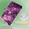 BFDHGQZC Purple Leopard Print Glitter Clear Case for Kindle Fire HD 8 & 8 Plus Tablet (12th Generation-2024/2022 Release) 8" Tablet Lightweight Transparent TPU Shockproof Protective Cover view 3