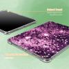 BFDHGQZC Purple Leopard Print Glitter Clear Case for Kindle Fire HD 8 & 8 Plus Tablet (12th Generation-2024/2022 Release) 8" Tablet Lightweight Transparent TPU Shockproof Protective Cover view 4