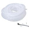 45Ft Spiral Cable Wrap - White Cord Covers Bundle Sleeve Hose for PC TV Computer Electrical Wire Organizer, Cord Cover and Detangler view 1