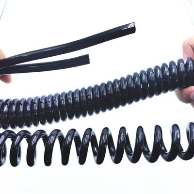 Spring Telescopic Spiral Cable Spring Telescopic Spiral Cable 1Pc Car Spiral Wire 4Core Corrosion Wire 20AWG 24AWG CNC Machine Tool Spiral Line Mobile Lighting (Color : 1.25meters, Size : 4core 24AW