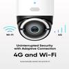 eufy Security 4G LTE Cam S330, 4K Cellular Solar Security Cameras Wireless Outdoor, Pan and Tilt, 4G and Wi-Fi Duo-Mode, AI Tracking, with SIM Card and 32GB SD Card, No WiFi, No Problem view 4