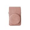 Andoer Digital Camera Protective Case PU Leather Camera Storage Bag with Removable Shoulder Strap Compatible with RICOH GR2/GR3/GR3X Canon G7X2/G7X3 Sony RX100/ZV1/LX10/SX740/ZR1000/CCD, Pink view 1