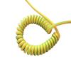 Spring Telescopic Spiral Cable Spring Telescopic Spiral Cable 1PC Spring Spiral Cable Yellow-Green Ground Wire Single Core 20/18/17/15/13/11/9/7AWG Shrinkable Cable Copper Wire Telescopic Wire1/2/3/4/ view 3