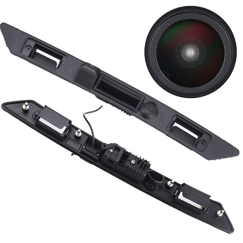 1280 * 720 Pixels HD Car Rear View Trunk Handle Camera Parking Reverse Back up Camera Replacement for Audi A3 A4 S5 S6 Q7 RS3 S3 RS4 S4 RS6 S6 A6 A6L C6 Plus RS Variants Kombi Night Vision Waterproof