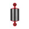 NovelGoal Carbon Fiber Extension Tray Arm Float Buoyancy Aquatic Arm Dual Ball SLR Camera Diving Head Light Holder Mount D60mm 5" 8" 10" 12" for Action Camera (Red,5 inch D60mm) view 1