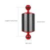 NovelGoal Carbon Fiber Extension Tray Arm Float Buoyancy Aquatic Arm Dual Ball SLR Camera Diving Head Light Holder Mount D60mm 5" 8" 10" 12" for Action Camera (Red,5 inch D60mm) view 2