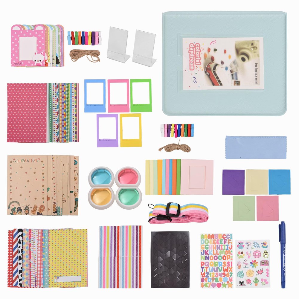 Andoer 15-in-1 Instant Camera Accessories Bundle Kit for Fujifilm Instax Mini 12