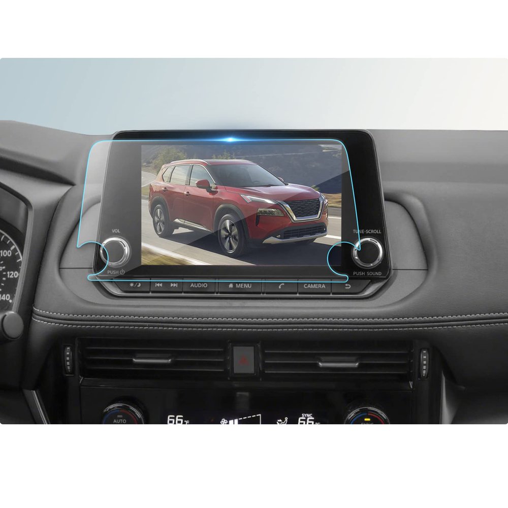 BIBIBO 2024 2025 Rogue Screen Protector for 2021-2024 2025 Nissan Rogue (S/SV/SL) 8" Display Touchscreen Nissan Rogue 2023 2024 2025 Tempered Glass Anti-Glare Scratch Ultra-Clear Nissan Rogue Accessories 2024 2025